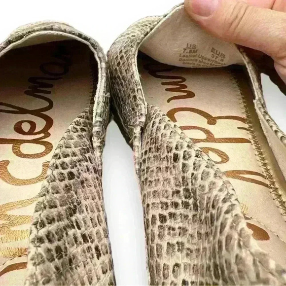 New Sam Edelman Kesia Snake Print Espadrilles Size 7.5 - Picture 9 of 11